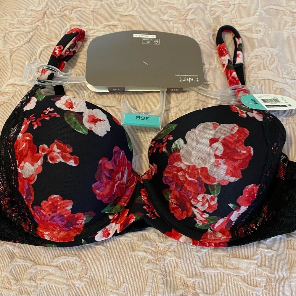 Demi T-shirt bra convertible to racerback
